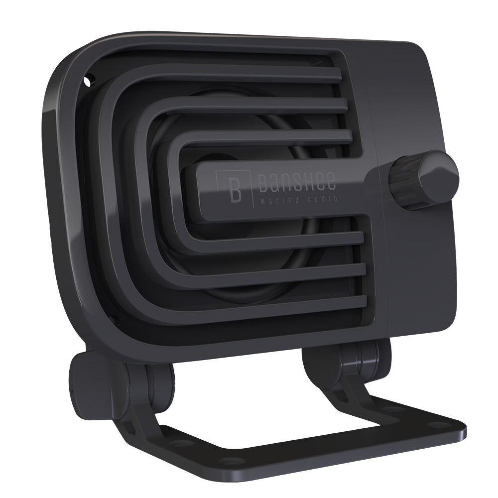 Banshee Marine Active External VHF Speaker - Black [BAR - VA - 1B] - The Happy Skipper