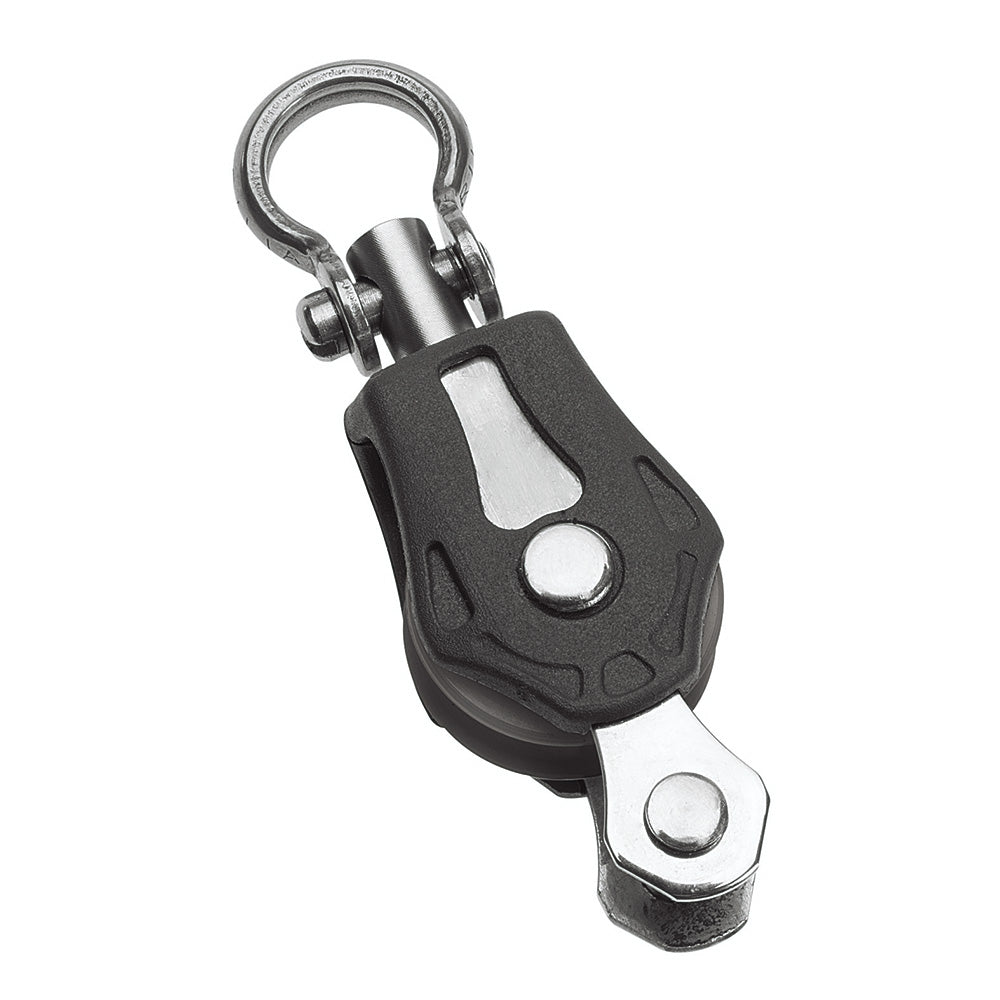 Barton Marine Size 0 20mm Plain Bearing Pulley Block Single Swivel Becket [N00131] - The Happy Skipper