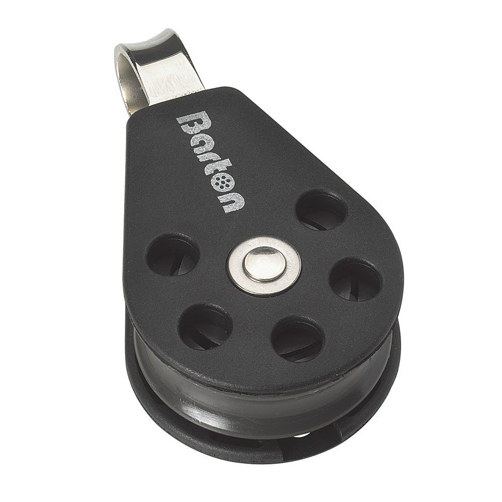 Barton Marine Size 3 45mm Plain Bearing Pulley Block Single With Fixed Eye [N03110] - The Happy Skipper