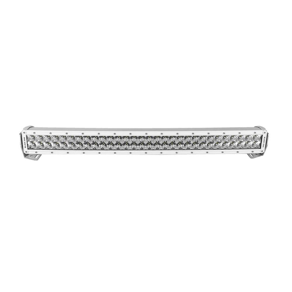 Black Oak 30" Marine Curved Double Row LED Light Bar - Spot Optics - White Housing - Pro Series 3.0 [30SCM-D5OS] - The Happy Skipper