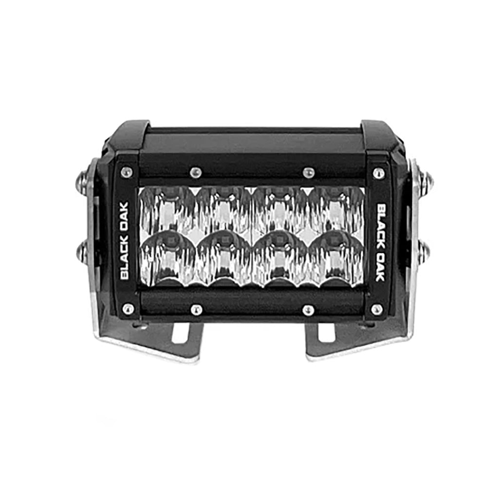 Black Oak Pro Series 3.0 Double Row Flood 4" Light Bar - Black [4F-D5OS] - The Happy Skipper