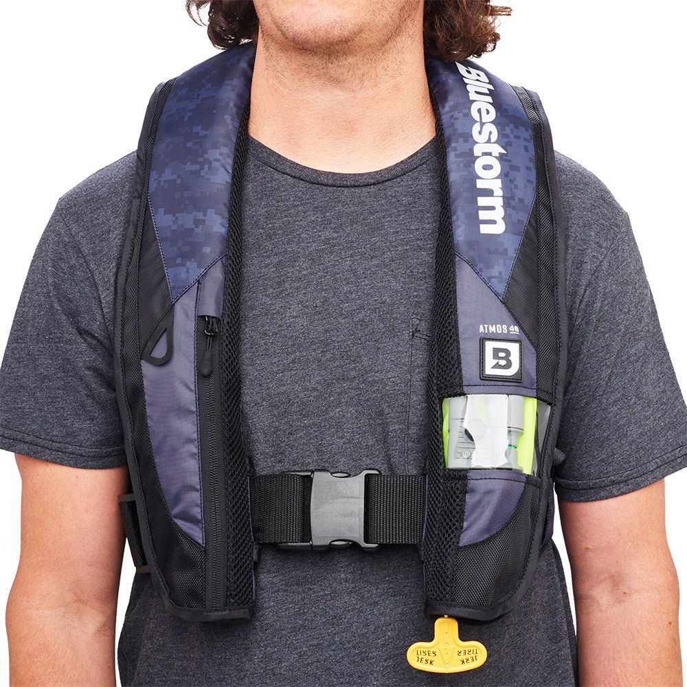 Bluestorm Atmos 40 Auto Type II Inflatable PFD - Coastal Blue [D1H - 23 - BSB] - The Happy Skipper