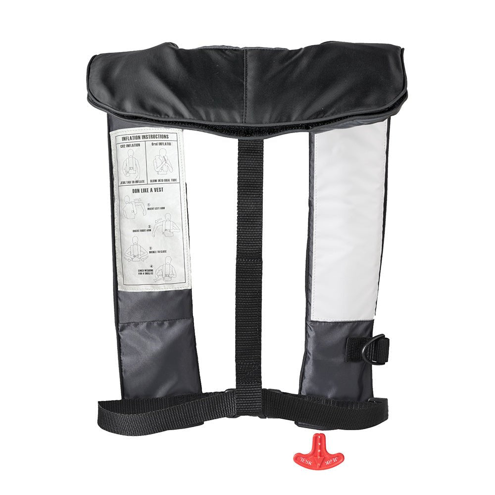 Bluestorm Cirro 26 Auto/Manual Type V Inflatable PFD - Apex Black [BS-SL6FA-22-BLK] - The Happy Skipper