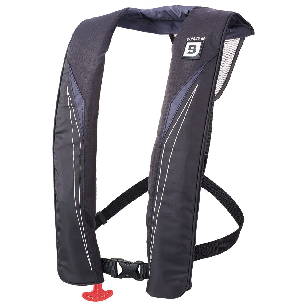 Bluestorm Cirrus 26 Auto/Manual Type V Inflatable PFD - Apex Black [SL6F-21-BLK] - The Happy Skipper