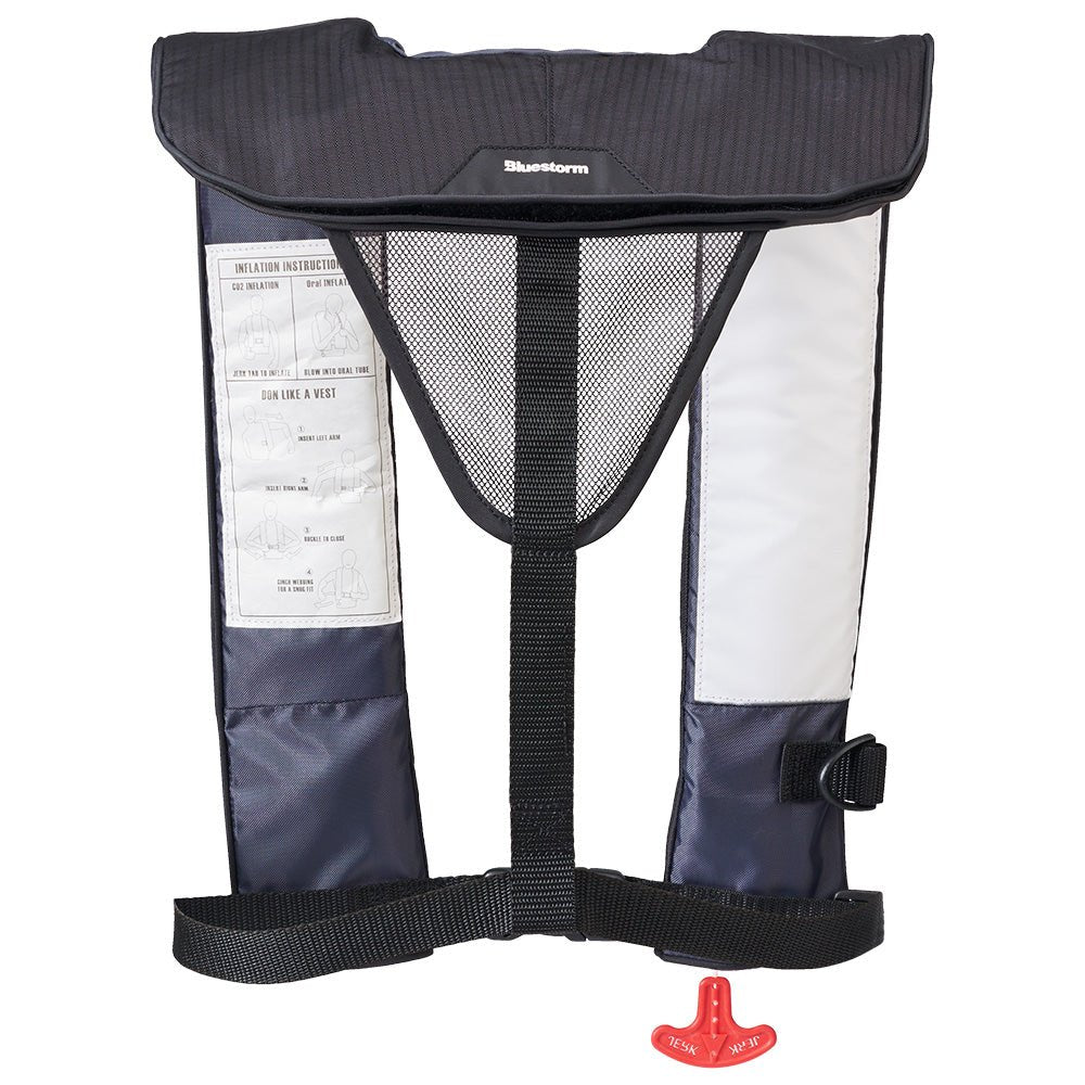 Bluestorm Cirrus 26 Auto/Manual Type V Inflatable PFD - Apex Black [SL6F-21-BLK] - The Happy Skipper