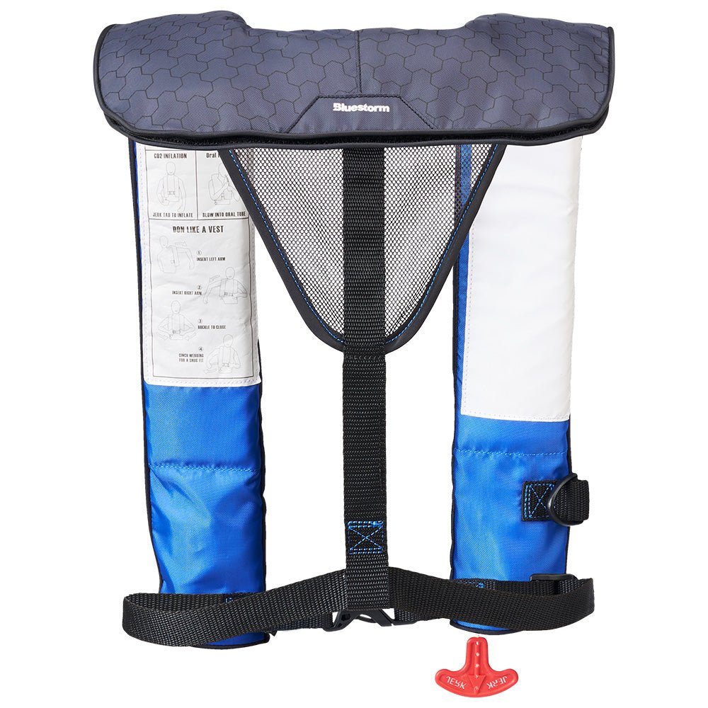 Bluestorm Cirrus 26 Auto/Manual Type V Inflatable PFD - Deep Blue [SL6F-21-BLU] - The Happy Skipper