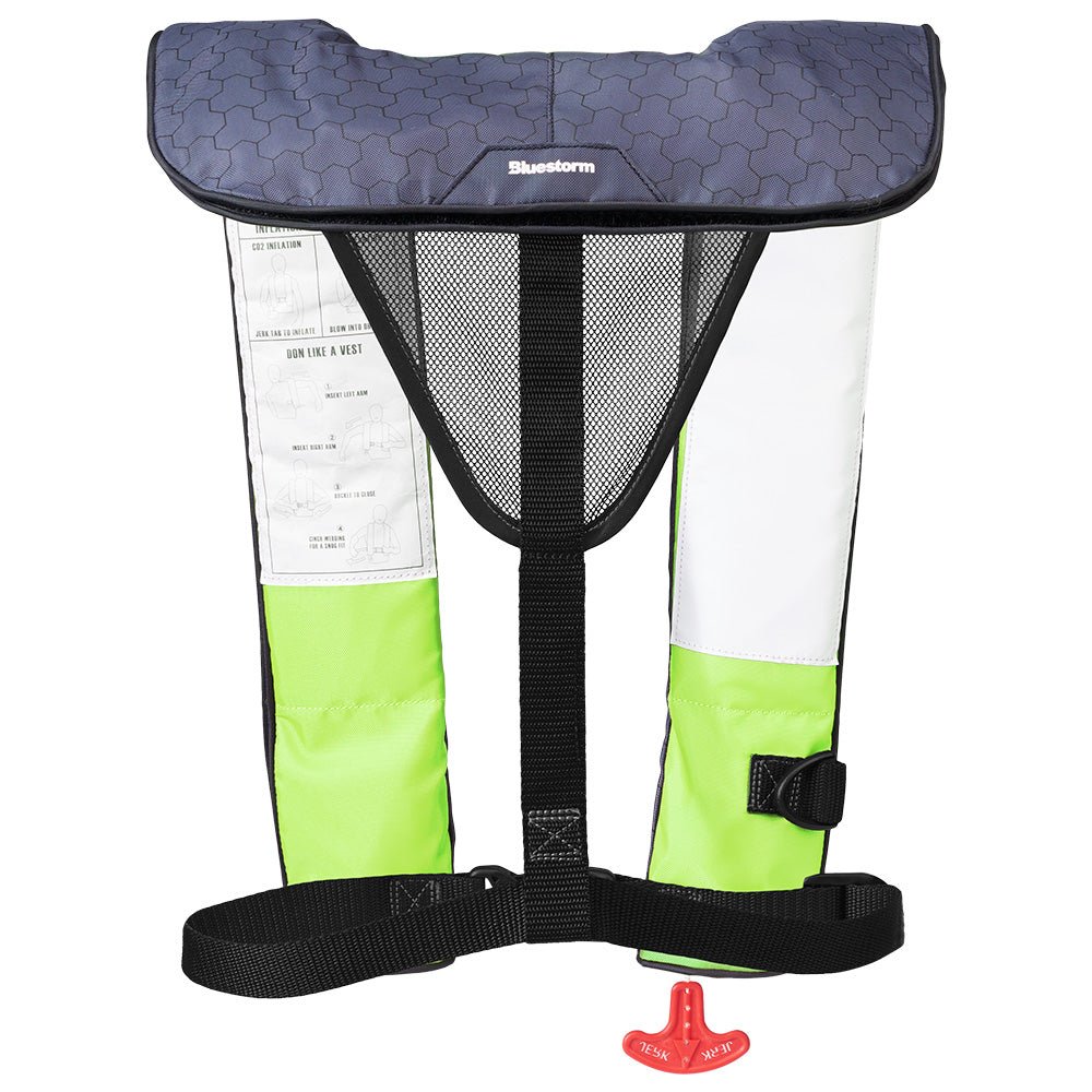 Bluestorm Cirrus 26 Auto/Manual Type V Inflatable PFD - Hi-Vis [SL6F-21-HVS] - The Happy Skipper