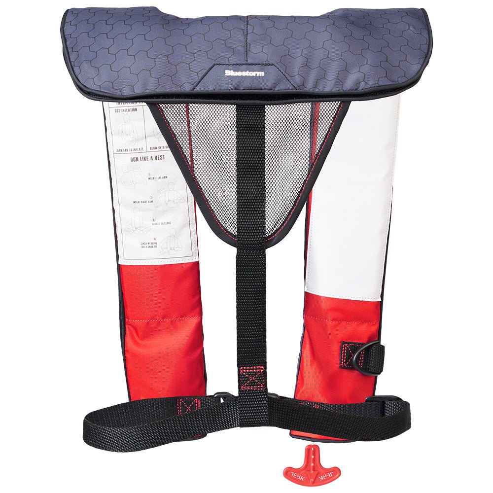 Bluestorm Cirrus 26 Auto/Manual Type V Inflatable PFD - Red [SL6F-21-RED] - The Happy Skipper