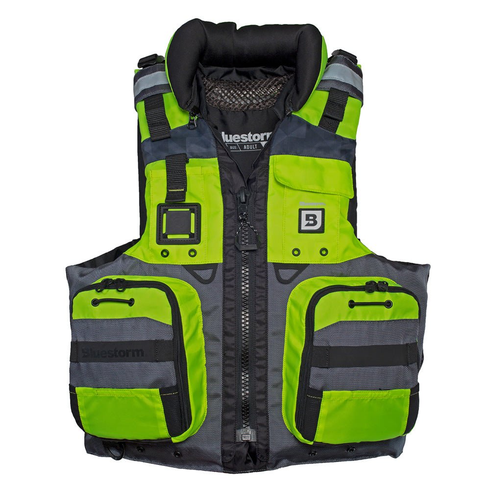 Bluestorm Classic Adult Fishing Life Jacket - Hi-Vis - S/M [BS-70B-HVS-S/M] - The Happy Skipper