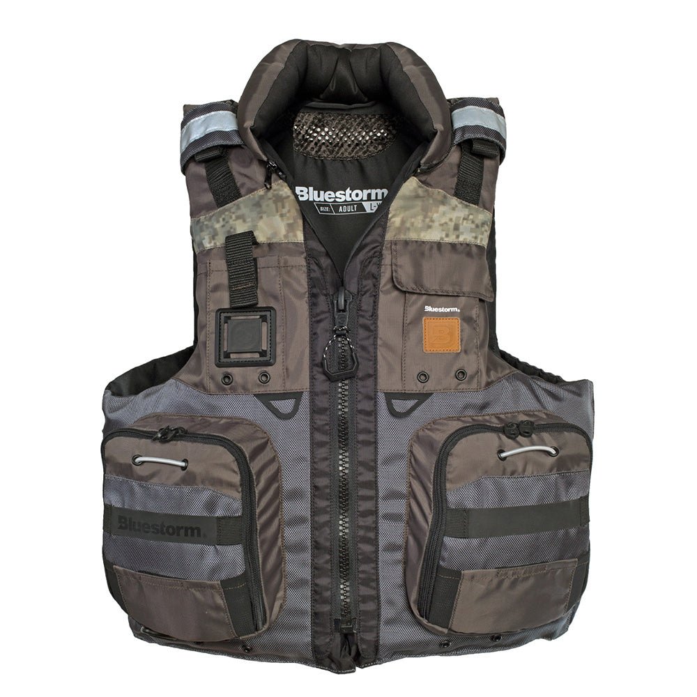 Bluestorm Classic Adult Fishing Life Jacket - Legendary Driftwood - L/XL [BS-70B-TPE-L/XL] - The Happy Skipper