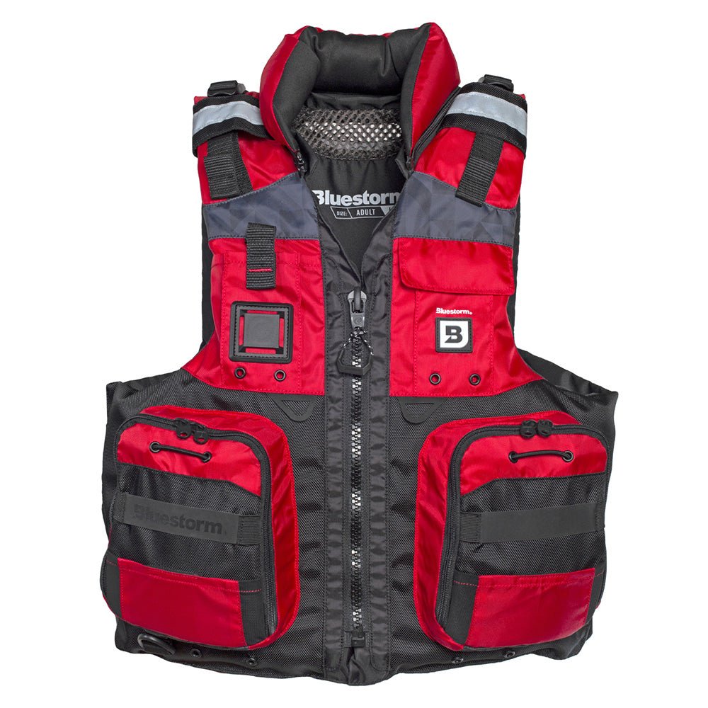 Bluestorm Classic Adult Fishing Life Jacket - Nitro Red - 2XL/3XL [BS-70B-RED-2/3X] - The Happy Skipper