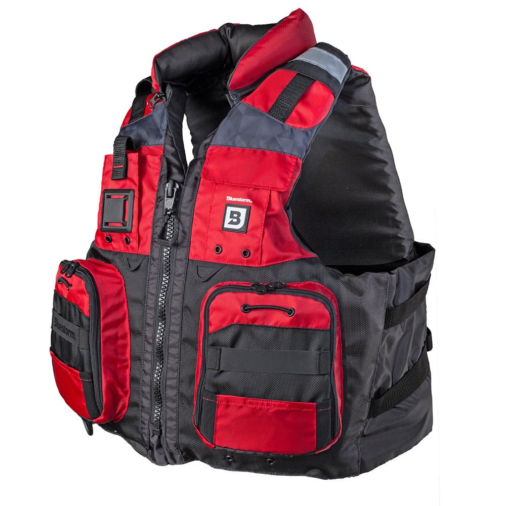 Bluestorm Classic Adult Fishing Life Jacket - Nitro Red - 2XL/3XL [BS-70B-RED-2/3X] - The Happy Skipper