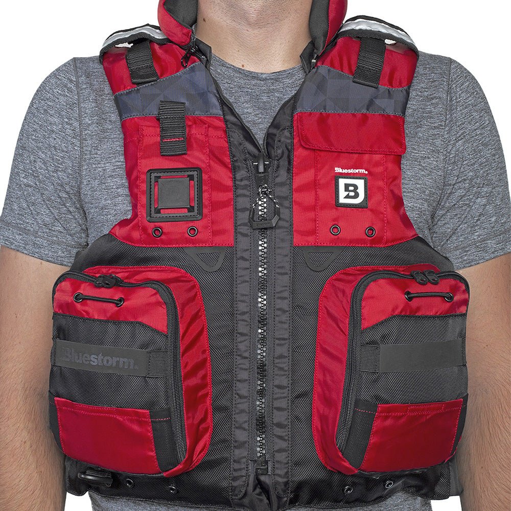 Bluestorm Classic Adult Fishing Life Jacket - Nitro Red - 2XL/3XL [BS-70B-RED-2/3X] - The Happy Skipper