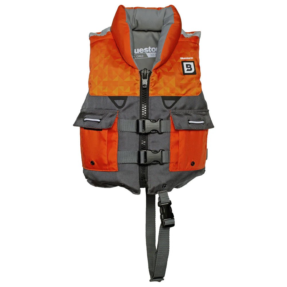 Bluestorm Classic Child Fishing Life Jacket - Optic Orange [BS-365-ORG-C] - The Happy Skipper