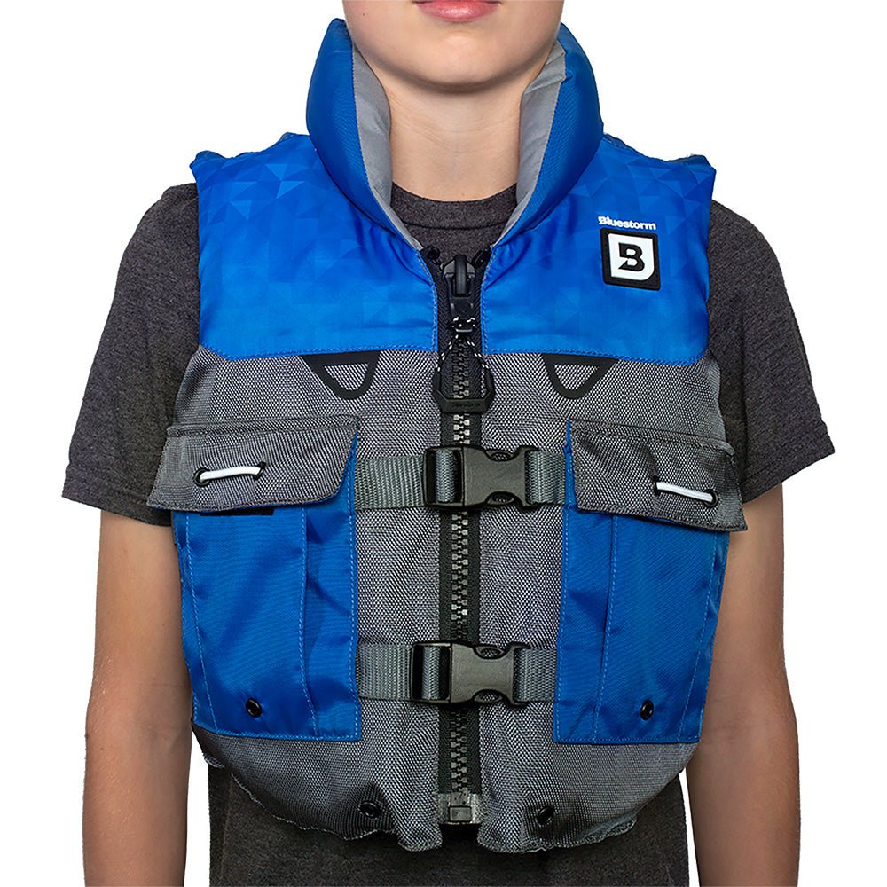 Bluestorm Classic Youth Fishing Life Jacket - Deep Blue [BS-365-NAV-Y] - The Happy Skipper