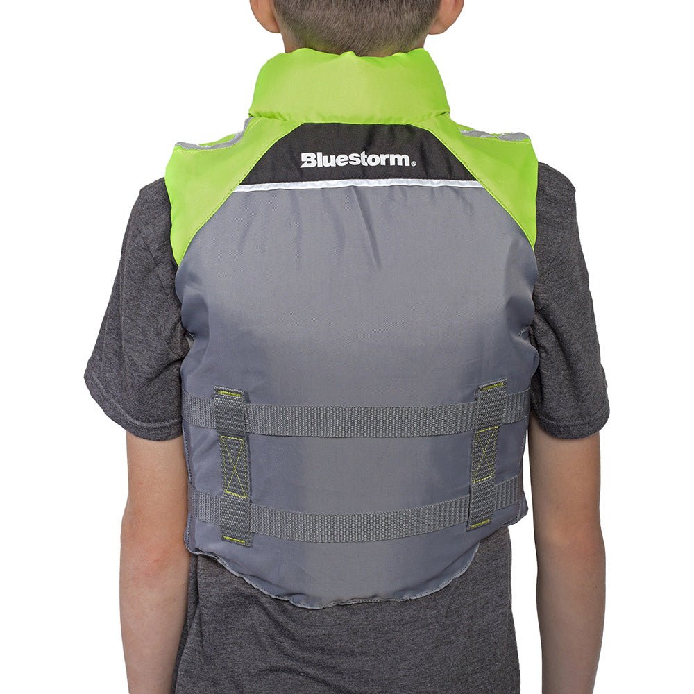 Bluestorm Classic Youth Fishing Life Jacket - Hi-Vis [BS-365-HVS-Y] - The Happy Skipper