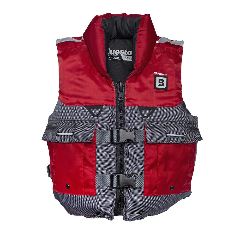 Bluestorm Classic Youth Fishing Life Jacket - Nitro Red [BS-365-RED-Y] - The Happy Skipper