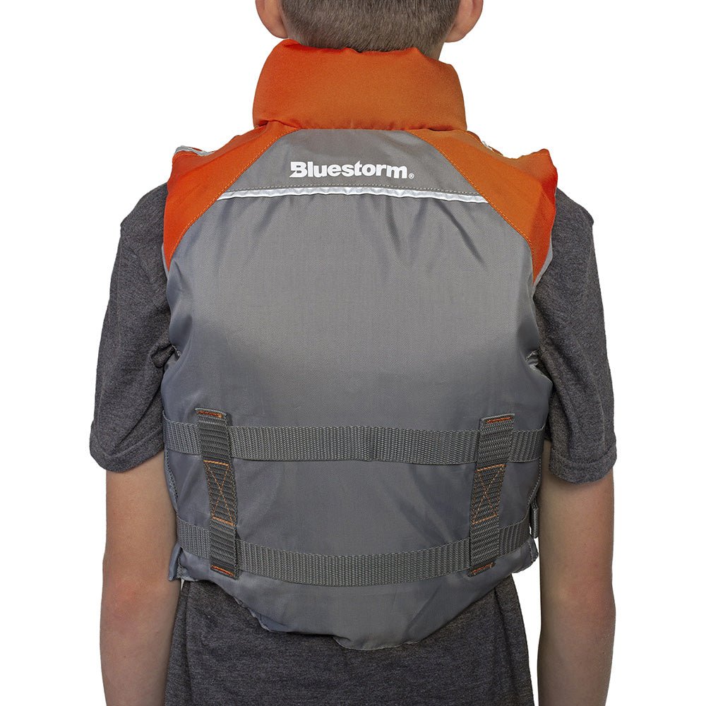 Bluestorm Classic Youth Fishing Life Jacket - Optic Orange [BS-365-ORG-Y] - The Happy Skipper