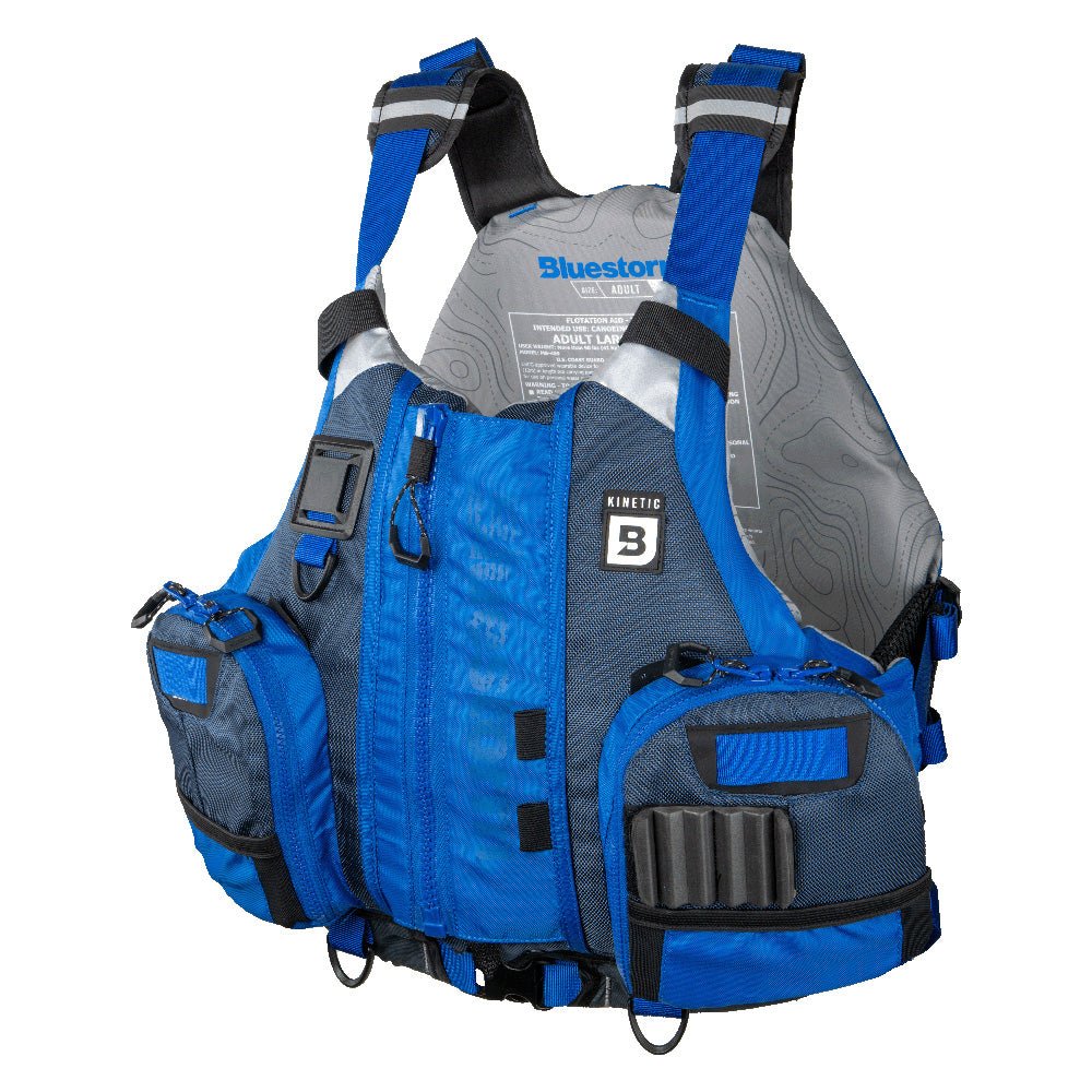 Bluestorm Kinetic Kayak Fishing Vest - Deep Blue - 2XL/3XL [BS - 409 - BLU - XXL] - The Happy Skipper