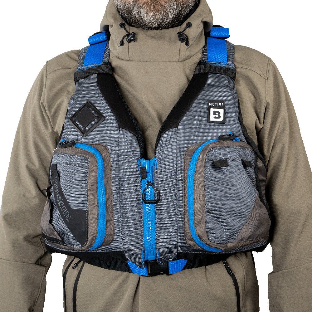 Bluestorm Motive Kayak Fishing Vest - Deep Blue - 2XL/3XL [BS-248-TPE-2/3XL] - The Happy Skipper