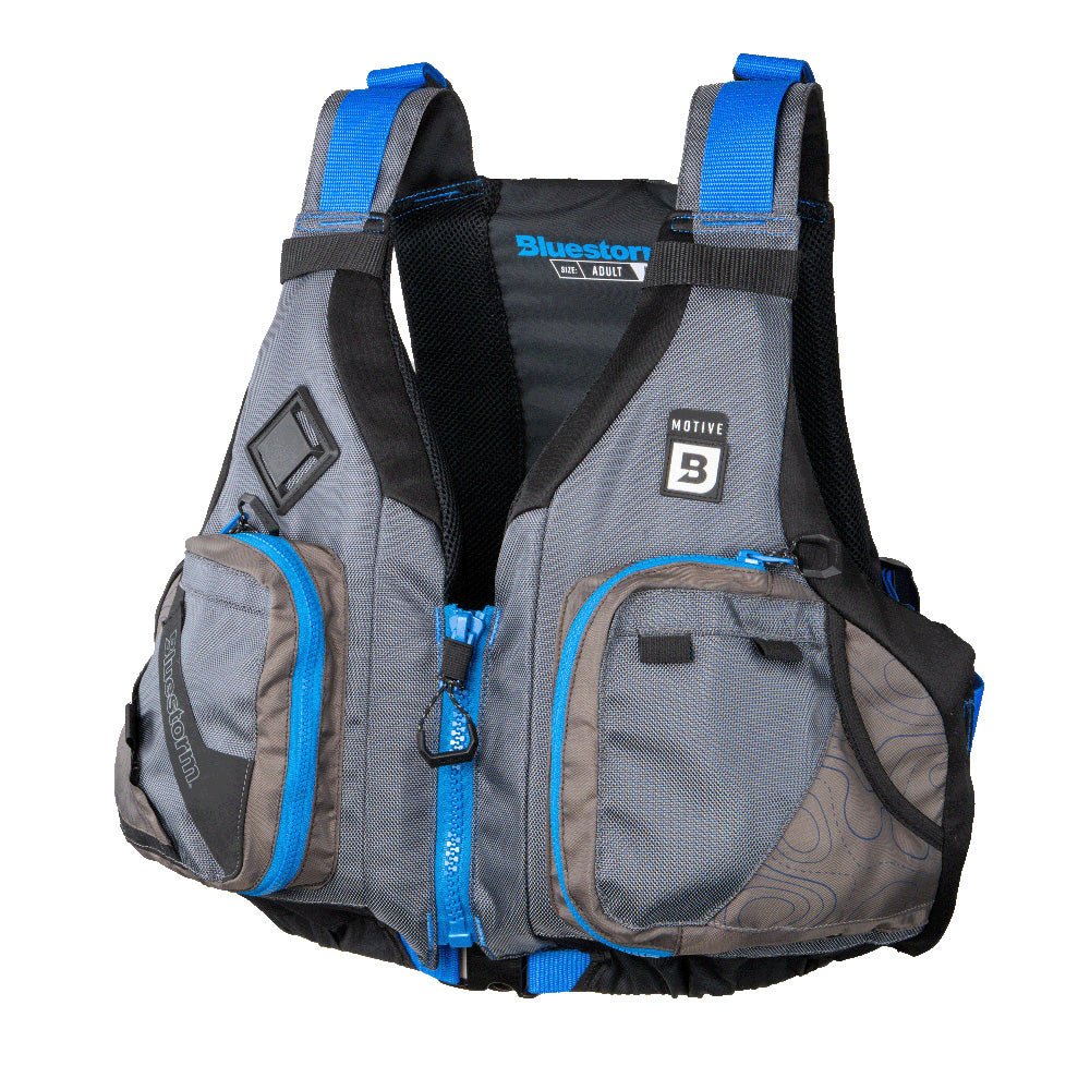 Bluestorm Motive Kayak Fishing Vest - Deep Blue - S/M [BS-248-TPE-S/M] - The Happy Skipper