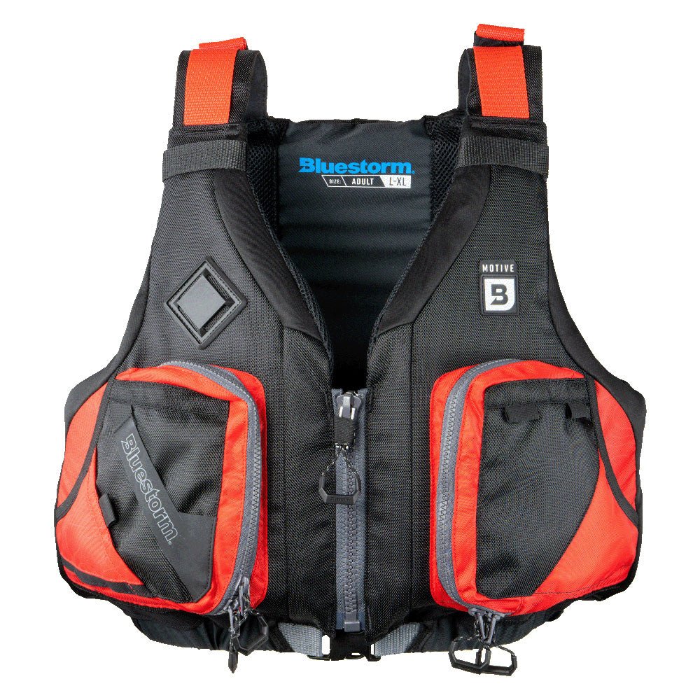 Bluestorm Motive Kayak Fishing Vest - Nitro Red - S/M [BS-248-RDD-S/M] - The Happy Skipper