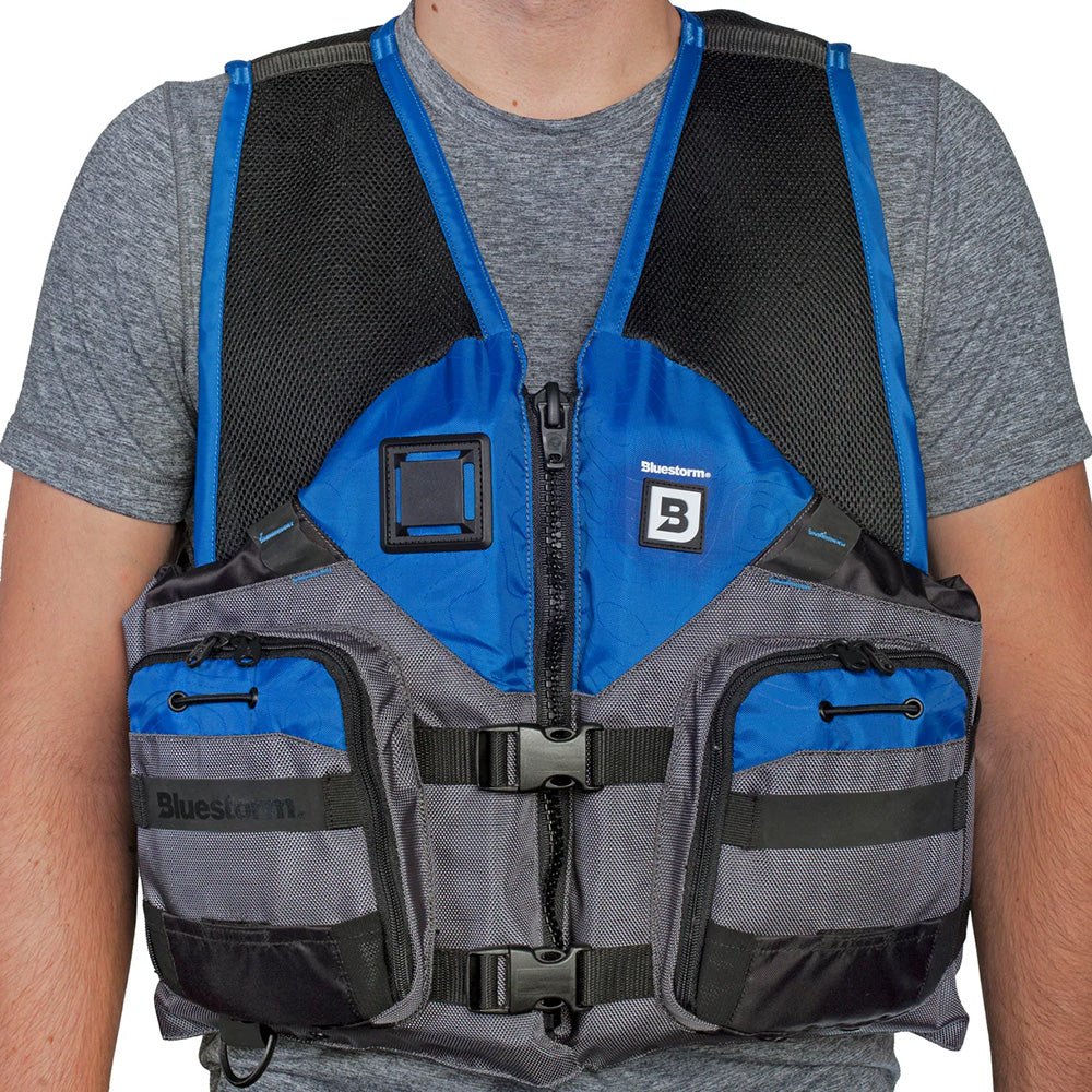 Bluestorm Sportsman Adult Mesh Fishing Life Jacket - Deep Blue - 2XL/3XL [BS-105-BLU-2/3X] - The Happy Skipper