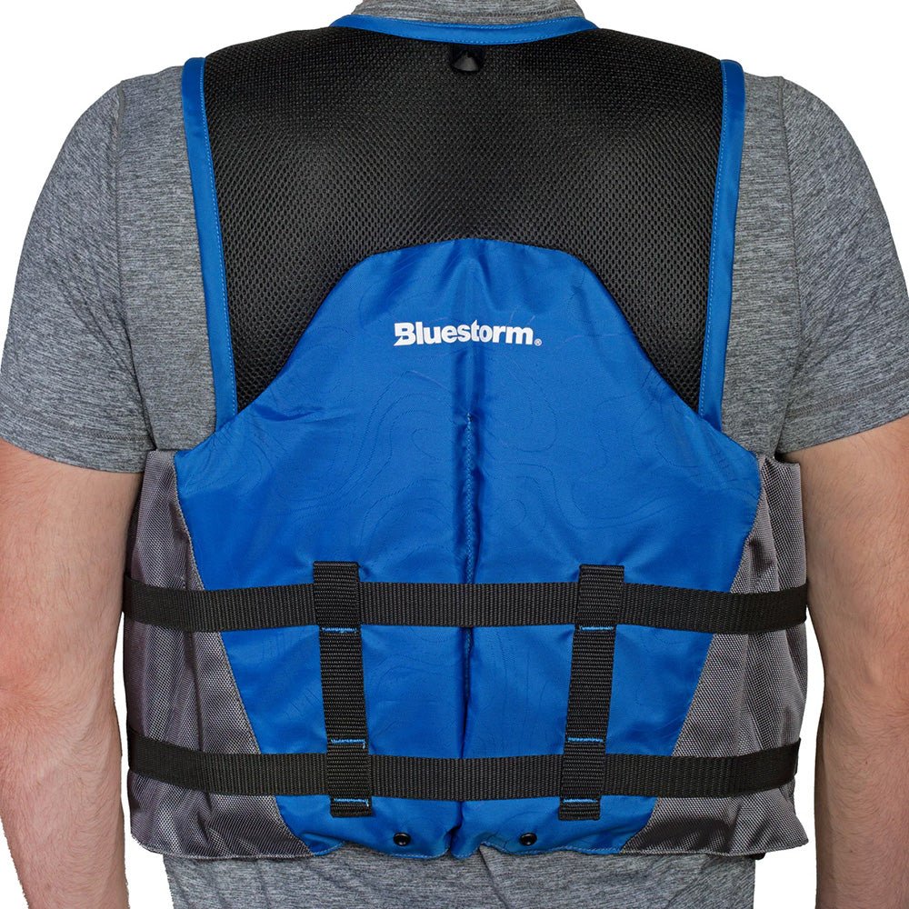 Bluestorm Sportsman Adult Mesh Fishing Life Jacket - Deep Blue - S/M [BS-105-BLU-S/M] - The Happy Skipper