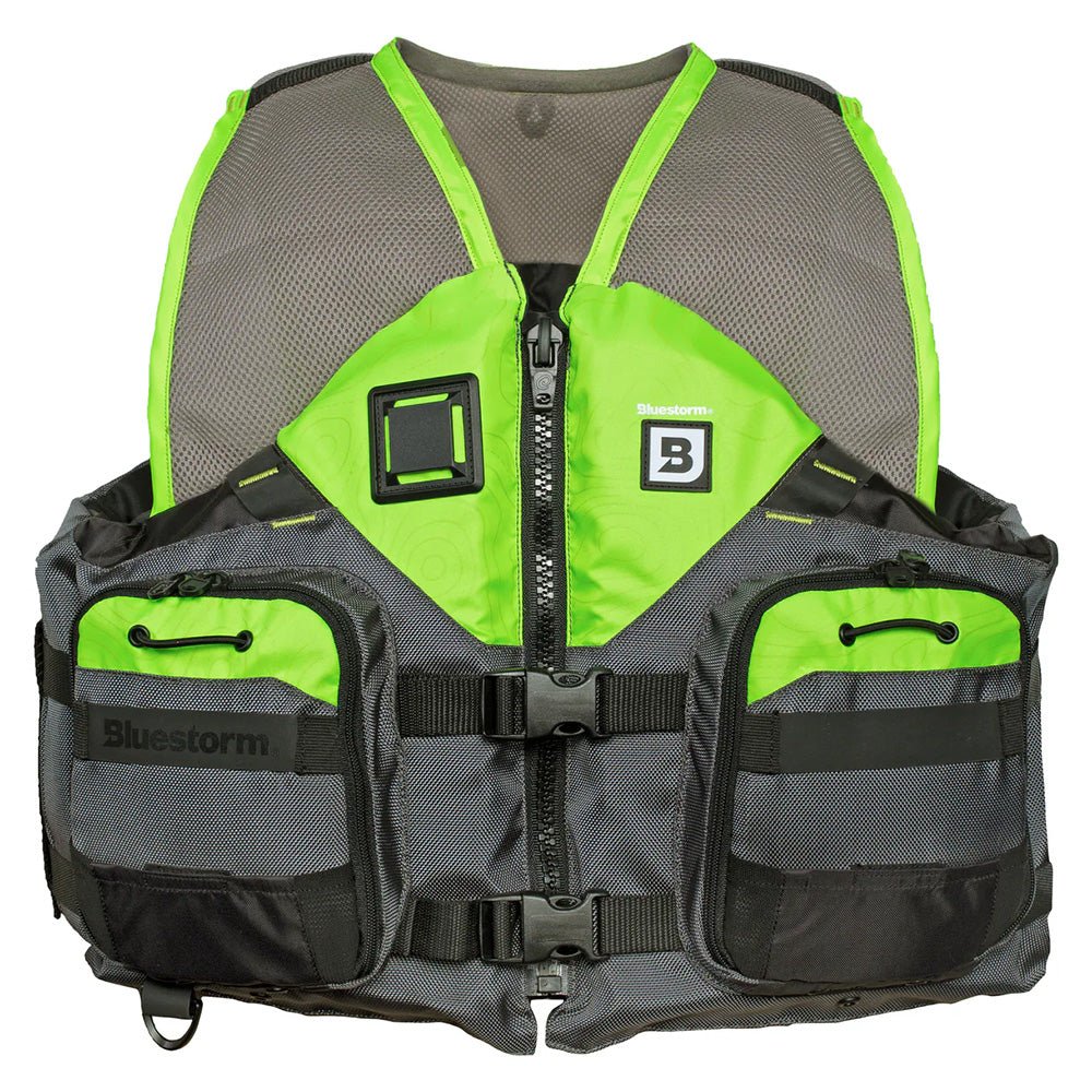 Bluestorm Sportsman Adult Mesh Fishing Life Jacket - Hi-Vis - 2XL/3XL [BS-105-HVS-2/3X] - The Happy Skipper