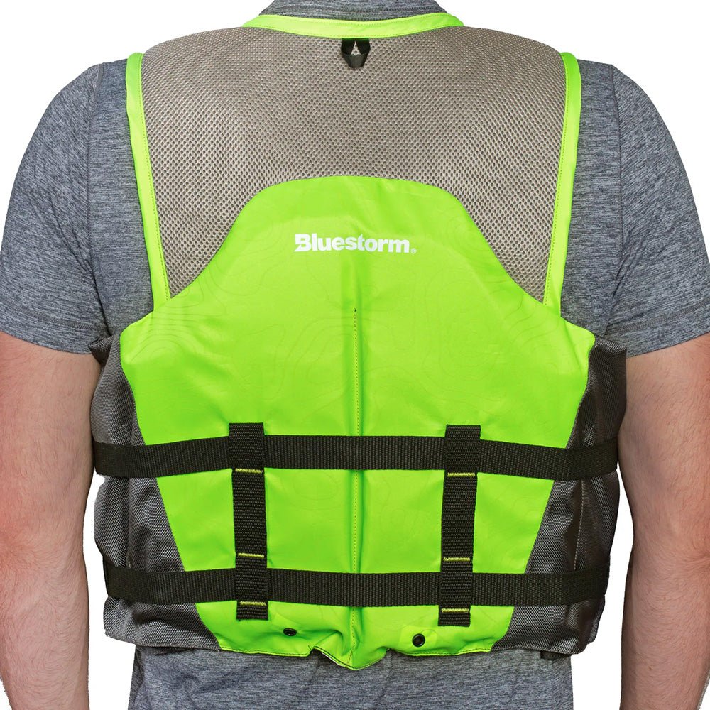 Bluestorm Sportsman Adult Mesh Fishing Life Jacket - Hi-Vis - 2XL/3XL [BS-105-HVS-2/3X] - The Happy Skipper