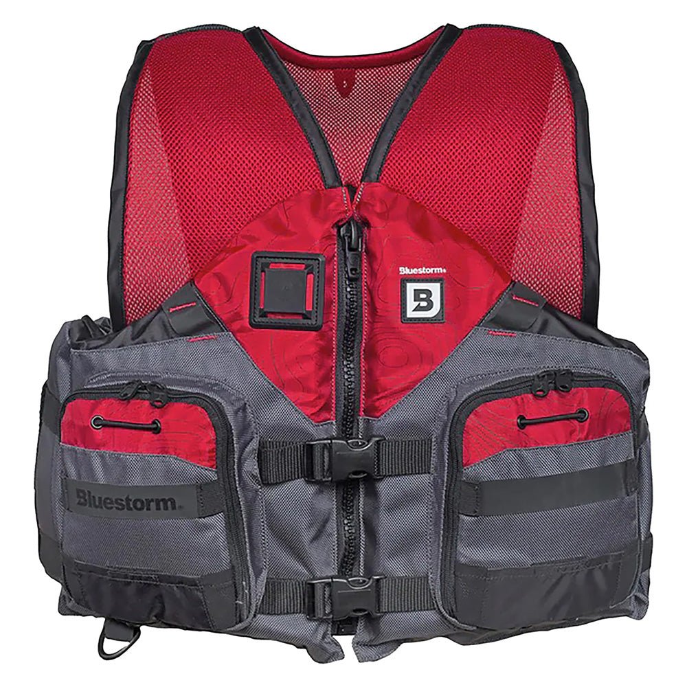 Bluestorm Sportsman Adult Mesh Fishing Life Jacket - Nitro Red - 2XL/3XL [BS-105-FDC-2/3X] - The Happy Skipper