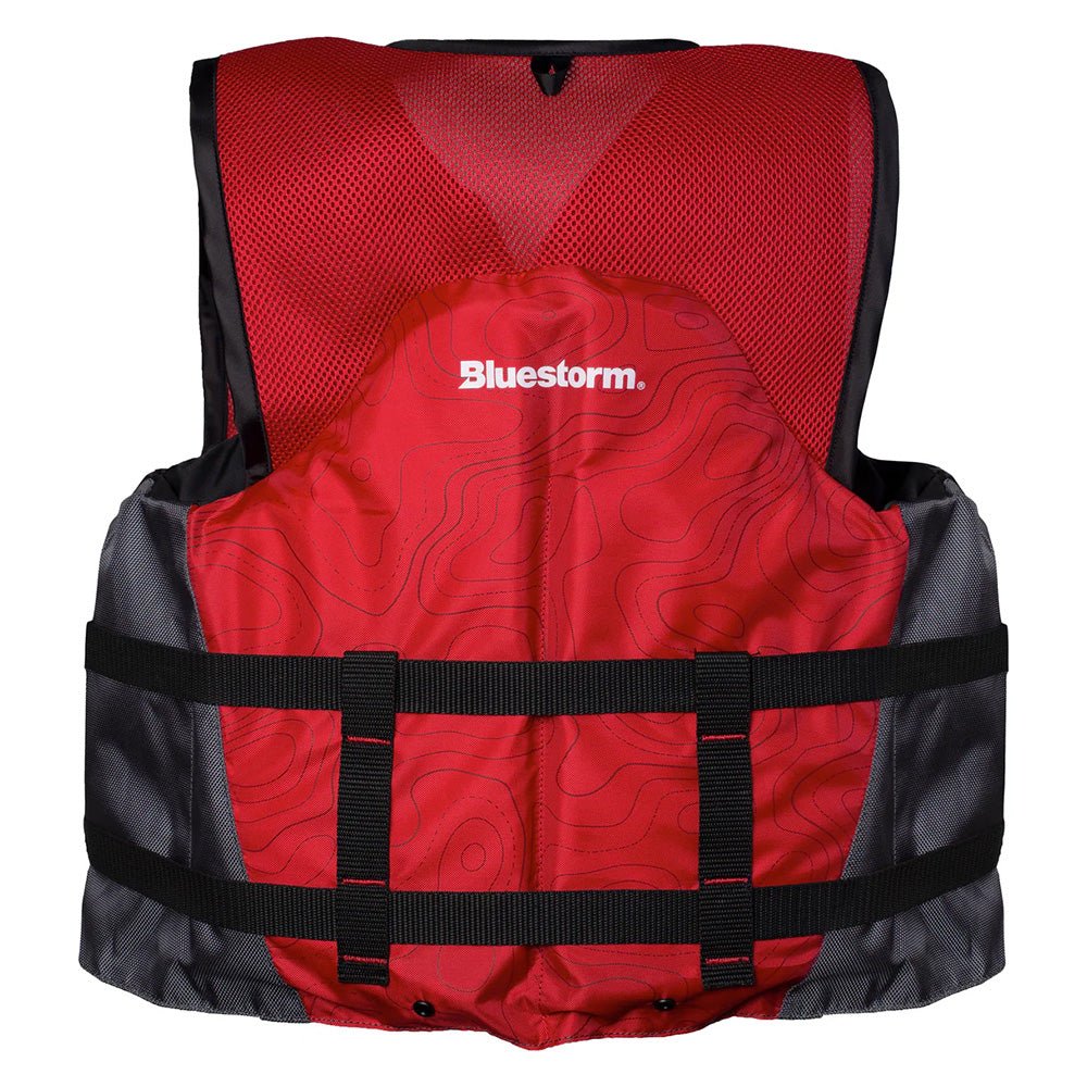 Bluestorm Sportsman Adult Mesh Fishing Life Jacket - Nitro Red - 2XL/3XL [BS-105-FDC-2/3X] - The Happy Skipper