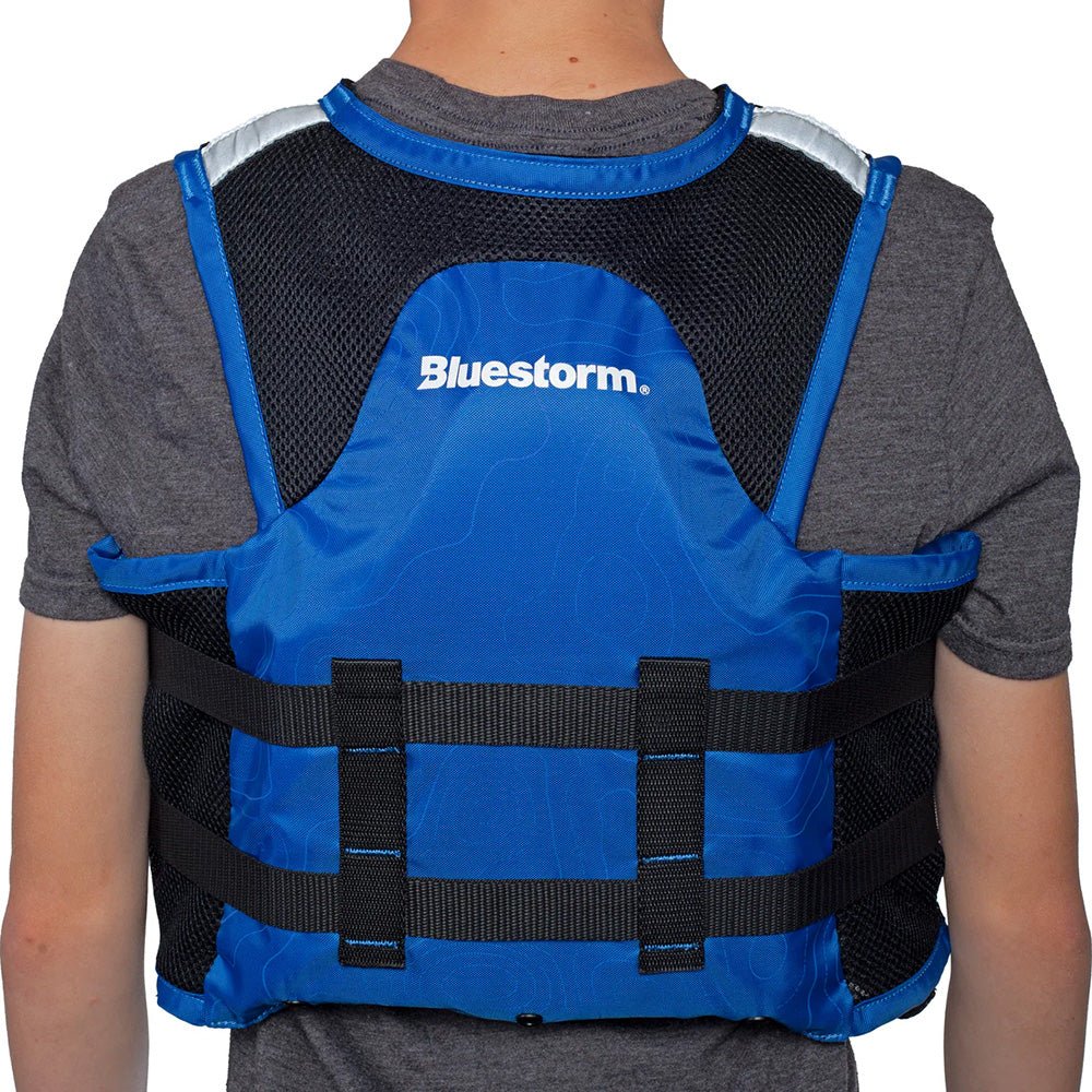 Bluestorm Sportsman Youth Mesh Fishing Life Jacket - Deep Blue [BS-105-NAV-Y] - The Happy Skipper