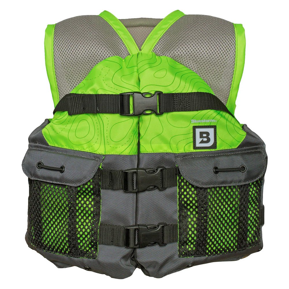 Bluestorm Sportsman Youth Mesh Fishing Life Jacket - Hi - Vis [BS - 105 - HVS - Y] - The Happy Skipper