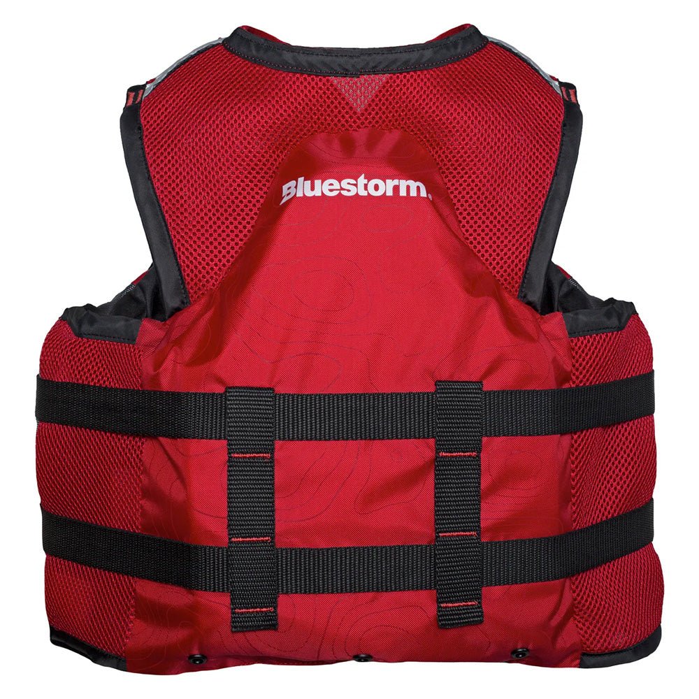 Bluestorm Sportsman Youth Mesh Fishing Life Jacket - Nitro Red [BS-105-RED-Y] - The Happy Skipper