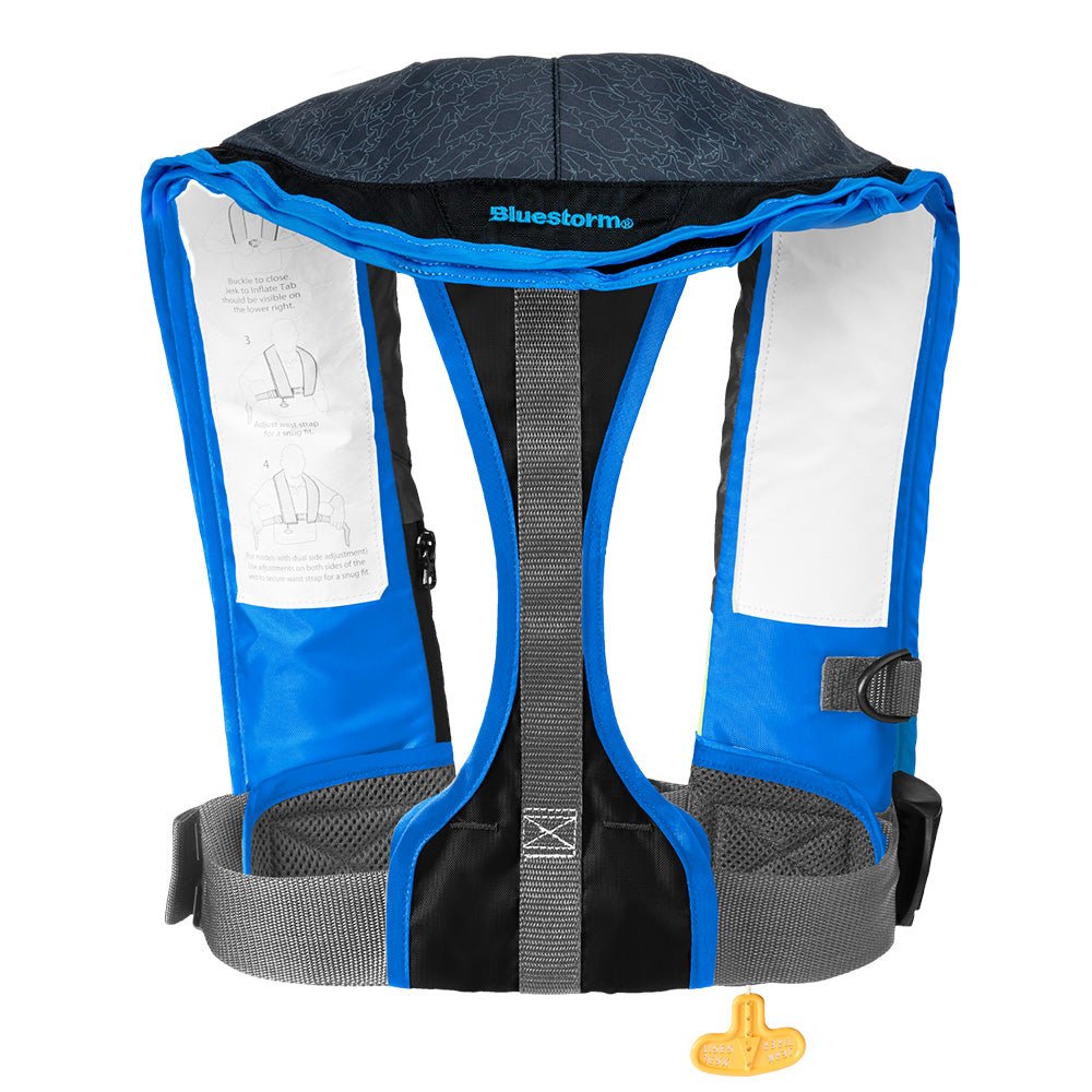 Bluestorm Stratus 35 Auto Type II Inflatable PFD - Coastal Blue [BS-T1H-23-BSB] - The Happy Skipper