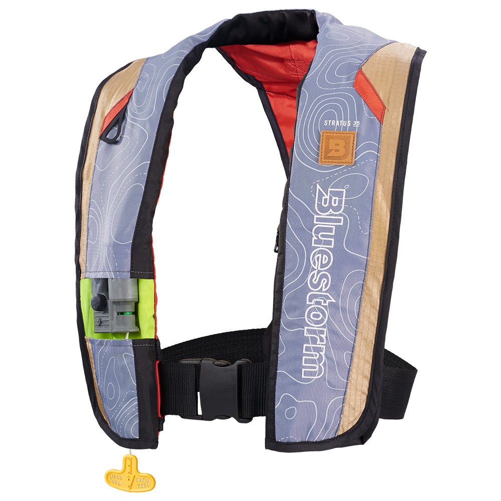 Bluestorm Stratus 35 Auto Type II Inflatable PFD - Tan [T1H-19-TAN] - The Happy Skipper