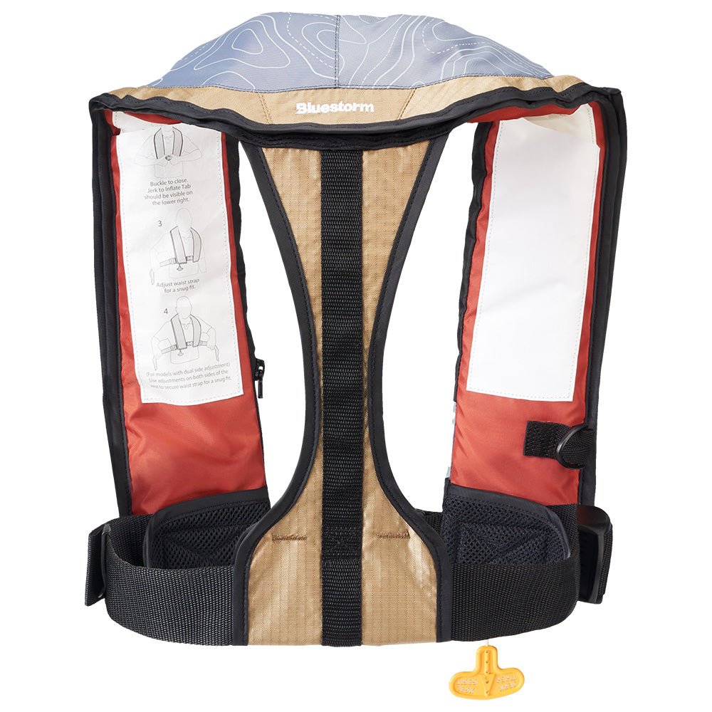 Bluestorm Stratus 35 Auto Type II Inflatable PFD - Tan [T1H-19-TAN] - The Happy Skipper