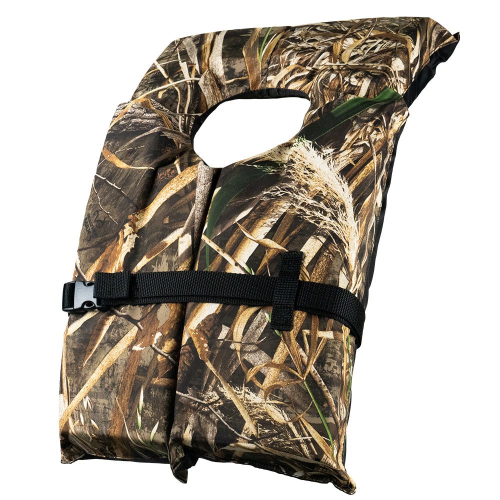 Bluestorm Type II Adult Universal Foam Life Jacket - MAX5 Camo [BS-T2-24-MAX-U] - The Happy Skipper