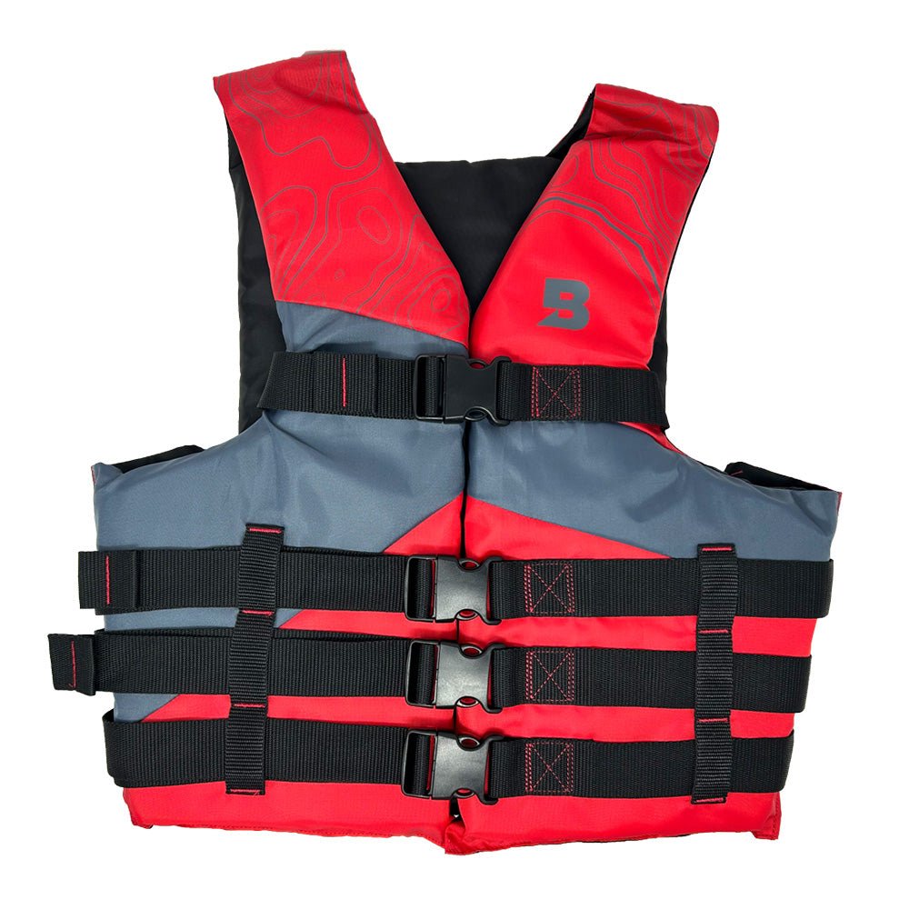 Bluestorm Type III Adult Universal Foam Life Jacket - Red [BS-175-RED-U] - The Happy Skipper