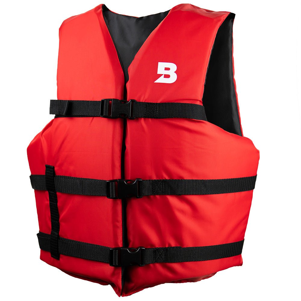 Bluestorm Type III General Boating Adult Universal Foam Life Jacket - Red [BS-165-RED-U] - The Happy Skipper