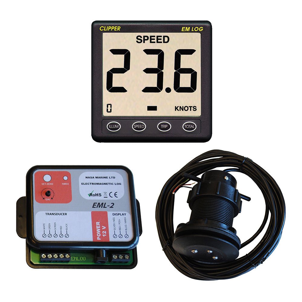 Clipper Electromagnetic 2 Speed Log Display Data Box Electromagnetic Log [EML - 2+CLIP EM LOG] - The Happy Skipper