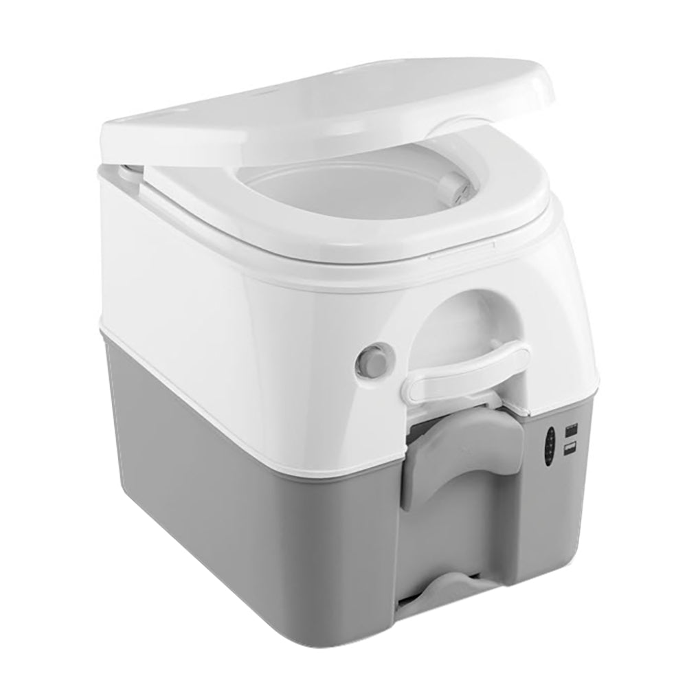 Dometic 975 Portable Toilet w/Mounting Brackets - 5 Gallon - Grey [301097506] - The Happy Skipper