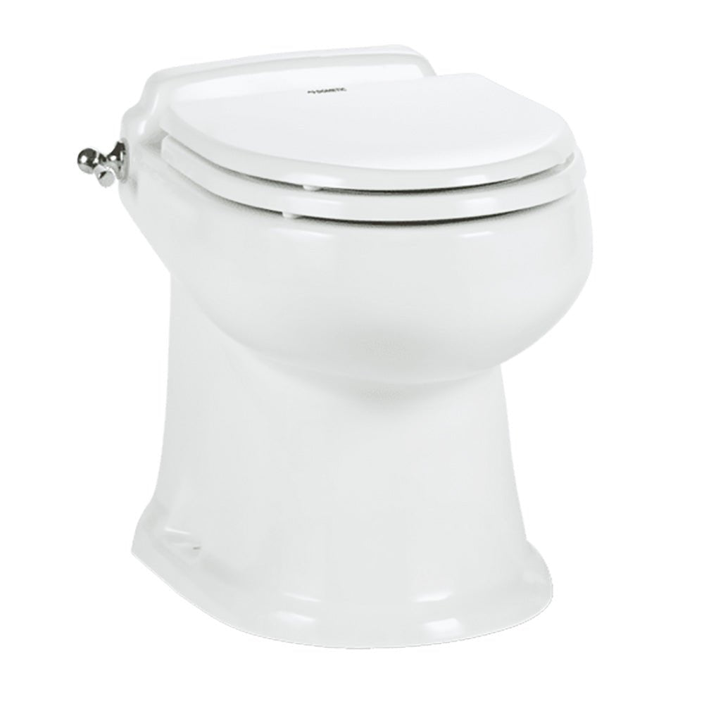 Dometic MasterFlush 8740 White Electric Macerating Toilet - Raw/Fresh Water [304874020] - The Happy Skipper