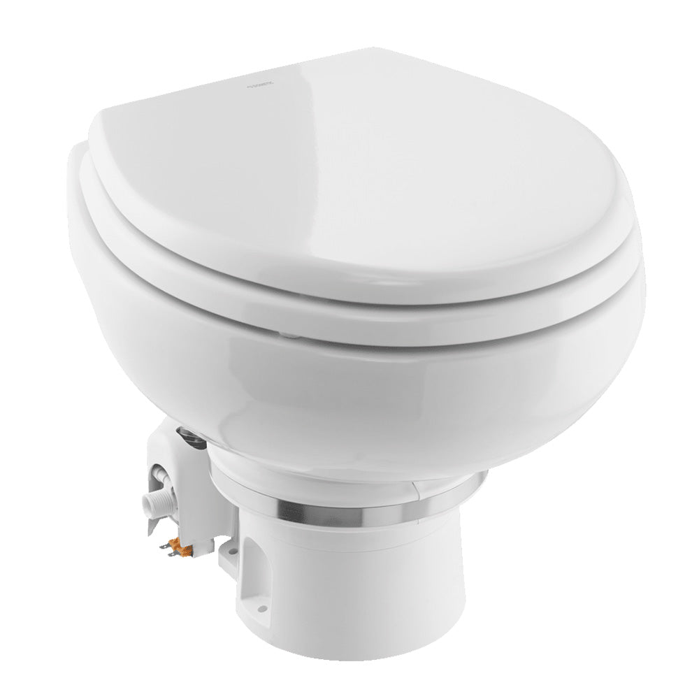 Dometic MasterFlush MF 7120 - White - Electric Macerating Toilet w/Orbit Base Slow Close Seat - Freshwater - 12V [9610007270] - The Happy Skipper