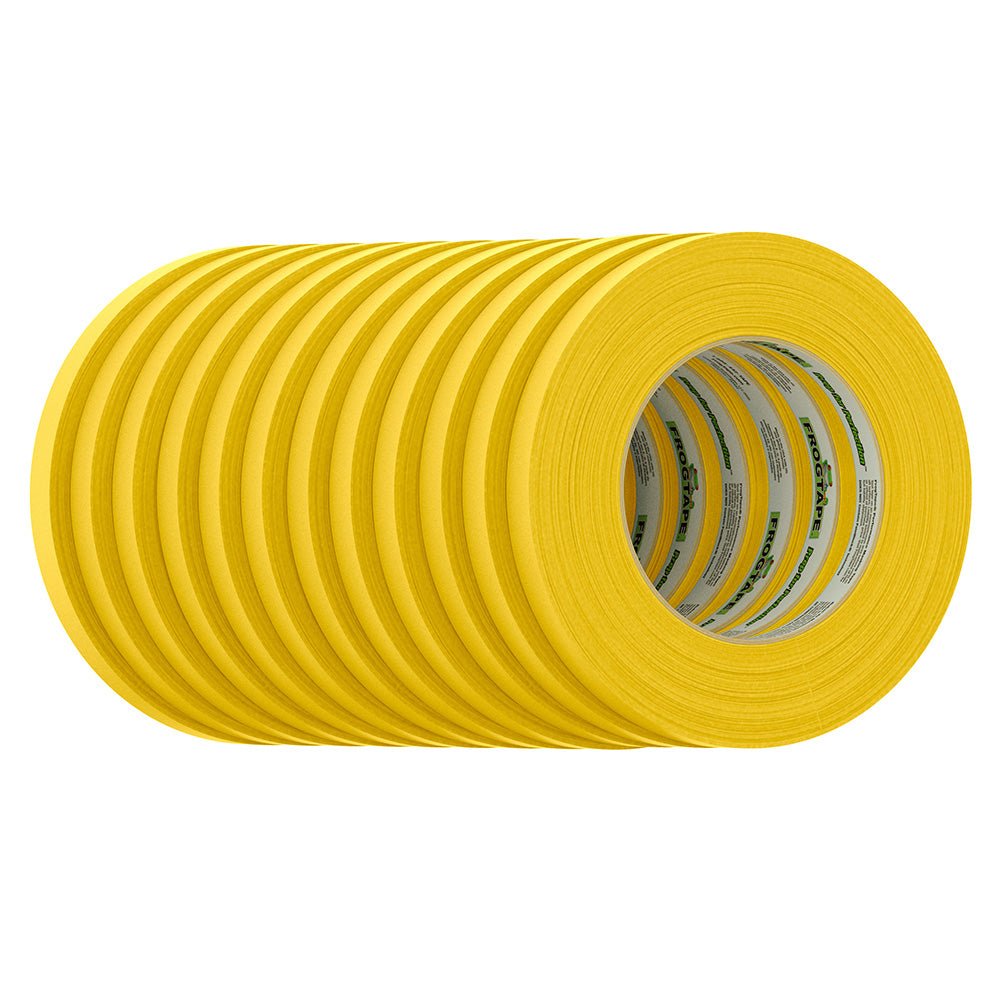 FrogTape CP 225 Medium - High Adhesion Masking Tape - 12MM x 55M x 12 - Pack - Gold - Rated for 225F [105318] - The Happy Skipper