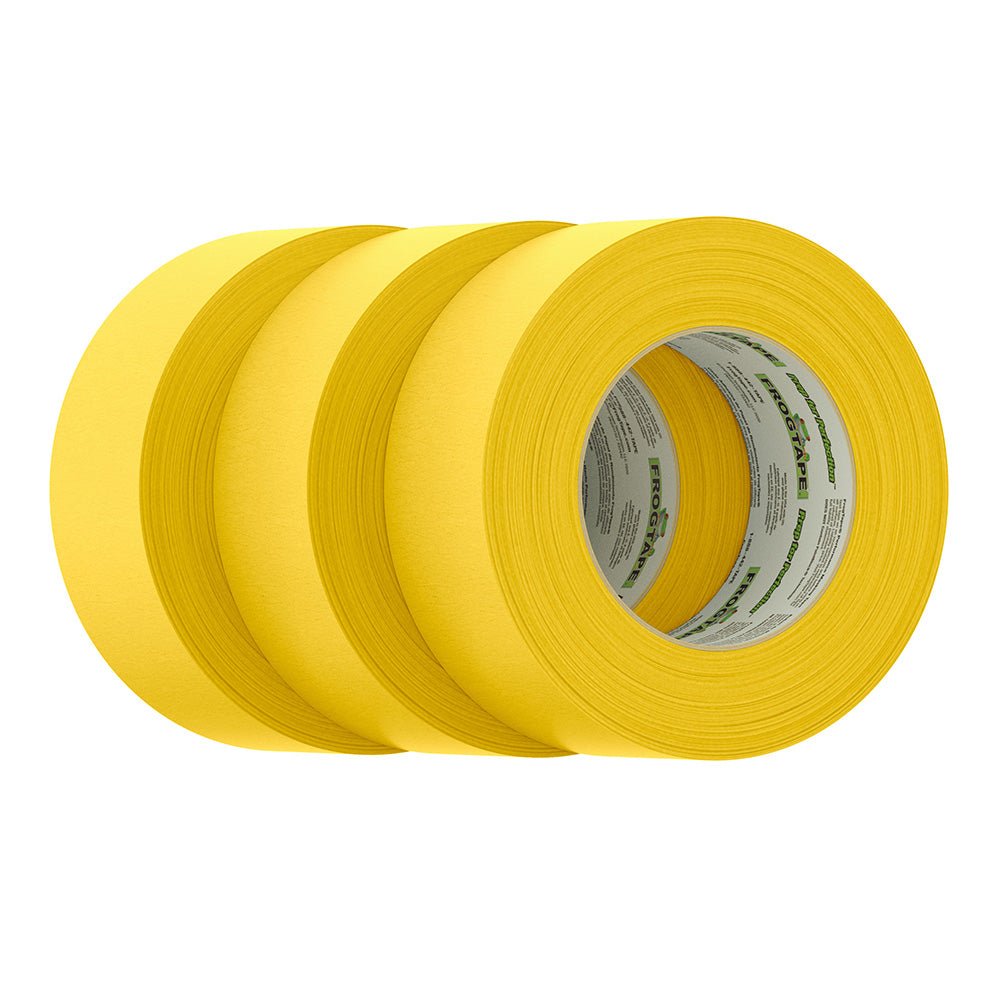 FrogTape CP 225 Medium - High Adhesion Masking Tape - 48MM x 55M x 3 - Pack - Gold - Rated for 225F [105322] - The Happy Skipper