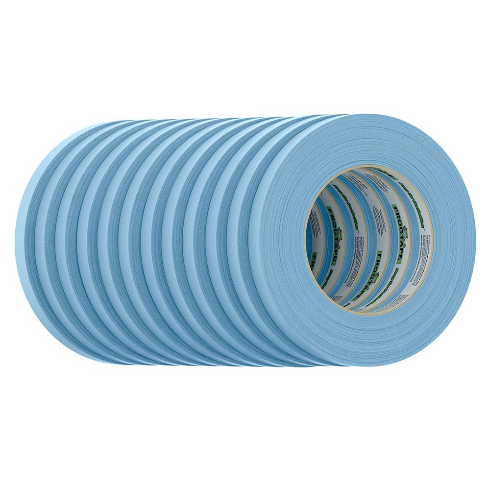 FrogTape CP 250 Medium - High Adhesion Masking Tape - 12MM x 55M x 12 - Pack - Light Blue - Rated for 250F [105325] - The Happy Skipper