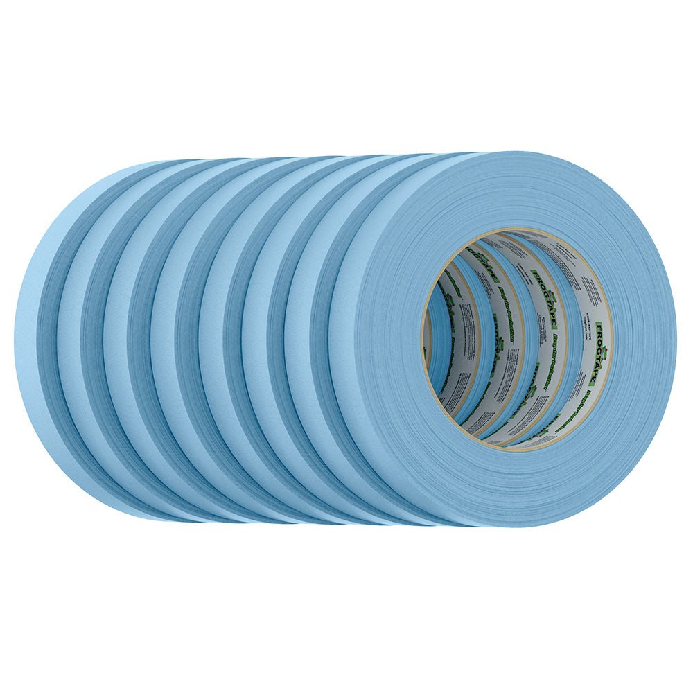 FrogTape CP 250 Medium - High Adhesion Masking Tape - 18MM x 55M x 8 - Pack - Light Blue - Rated for 250F [105770] - The Happy Skipper