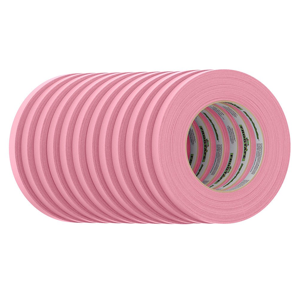 FrogTape CP 325 Medium - High Adhesion Masking Tape - 12MM x 55M x 12 - Pack - Pink - Rated for 325F [105331] - The Happy Skipper